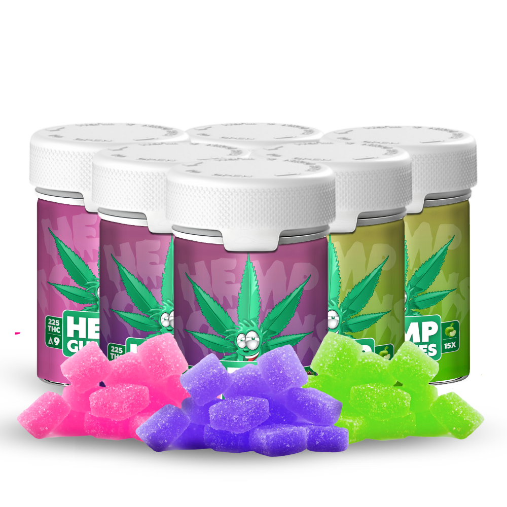 Delta-9 THC Gummies | Mix Pack | 6-Bottle Bundle | 1350MG