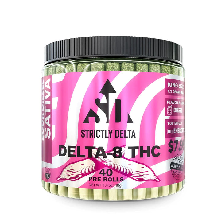 Delta-8 Pre-Rolls (THC) 40 Count